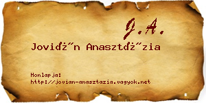Jovián Anasztázia névjegykártya